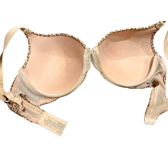 BALI Leopard Print 34D Underwire, Lined, Adjustable, Hook Loop, Light Padding - Picture 3 of 5